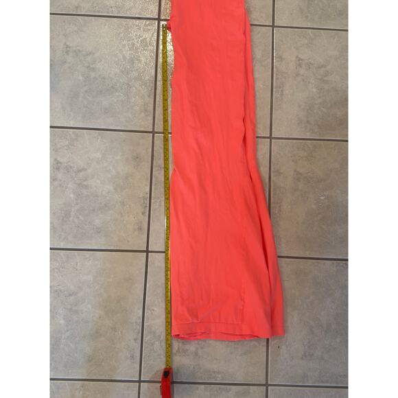 Free People Movement "Good Karma" Wide Leg Pants Sz M/L Neon Coral - Picture 5 of 5